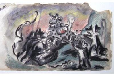 Jackson Pollock, Mexican Bandits, 1939