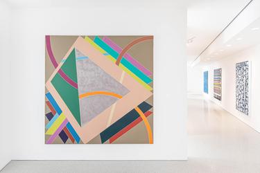 Installation view of Distinctive/Instinctive: Postwar Abstract Painting (February 20 – April 10, 2021) at Michael Rosenfeld Gallery, New York