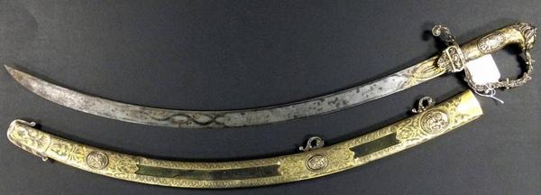 This rare and historic British presentation sword from 1813 sold for $27,060 on Feb.  26th.