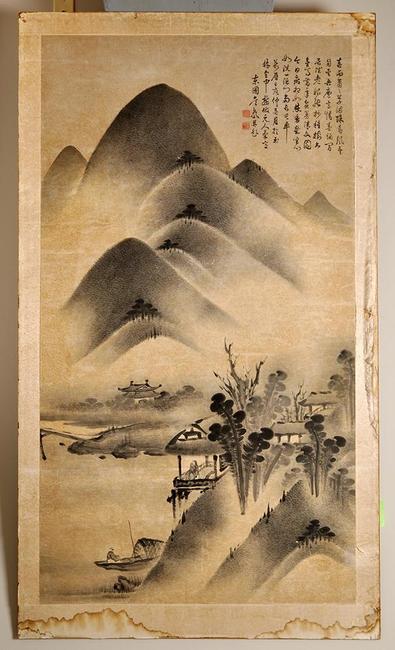 Qianlong scroll painting sold for more than estimated at Witherell's summer auction.  