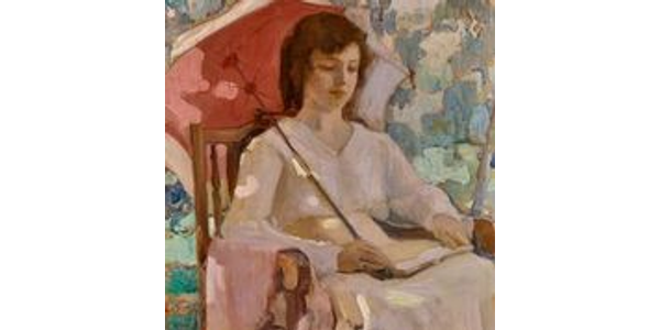 Clarence Hinkle, Quiet Pose, 1918, oil on canvas