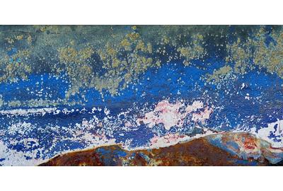 Rainer Stark, Across The Ocean For A Better Life - Impression of a rusted boat hull, Photograph on Fine Art Paper, 16" x 24"