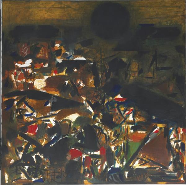 SYED HAIDER RAZA (B.  1922) La Terre signed and dated 'RAZA '73' (lower right) Painted in 1973 ESTIMATE ON REQUEST 