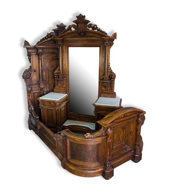 A 3-piece Renaissance Revival bedroom suite sold for $28,750 at Witherell's Fall Auction.  