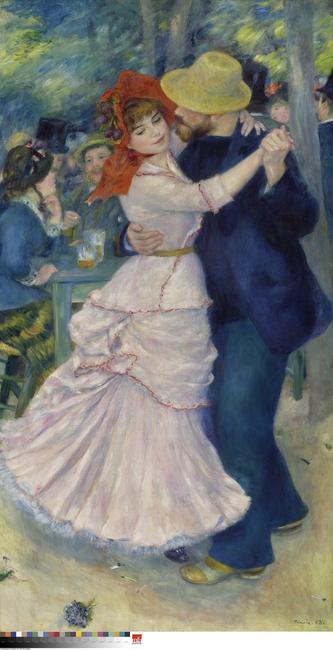 Dance at Bougival, 1883 Pierre-Auguste Renoir, French Oil on canvas 71 5/8 x 38 5/8 inches (181.9 x 98.1 cm) Museum of Fine Arts, Boston.  Picture Fund; Courtesy Museum of Fine Arts, Boston 