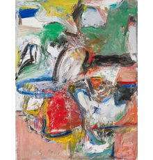 MILTON RESNICK, American (1917-2004), "Ulysses,” 1956, oil on canvas, signed and dated, 57 x 44 inches, SOLD FOR $137,500