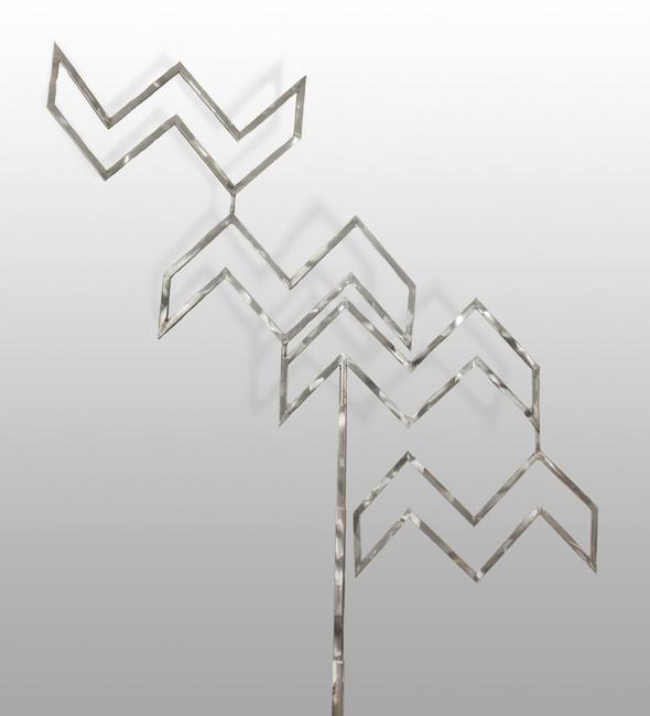 This gyratory kinetic sculpture by American artist George Rickey (1907-2002) sold for $115,000 at Cottone Auctions' Feb.  20-21 sale.