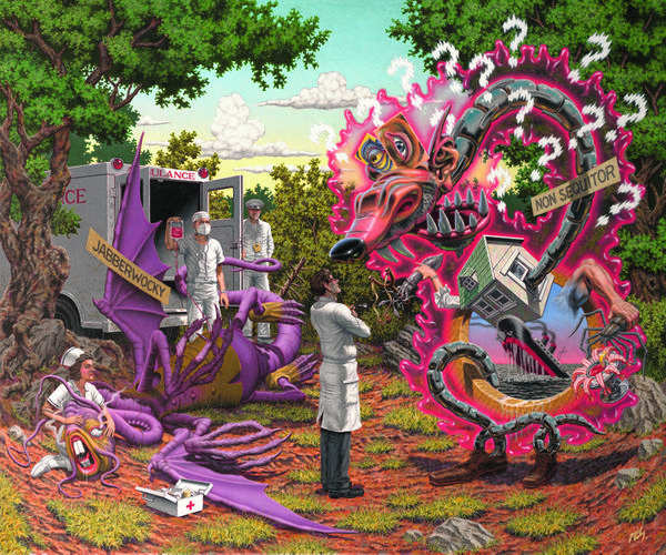 Robert Williams Death By Exasperation, 2010 30 x 36 inches Oil on canvas