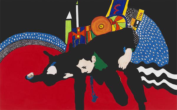 Rosalyn Drexler, Climbing Out of a Painting Ain't Easy, 2012.  Courtesy the artist and Garth Greenan Gallery, New York.  © 2016 Rosalyn Drexler / Artists Rights Society (ARS), New York and Garth Greenan Gallery, New York