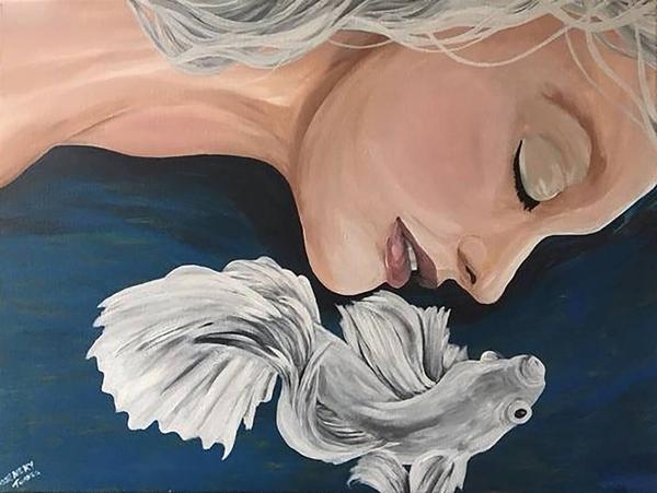 Rosemery Torres, Dream, Acrylic on Canvas, 18'' x 24''