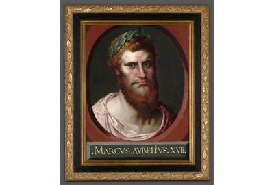 This portrait of Emperor Marcus Aurelius by Peter Paul Rubens dates to his days as a student in Antwerp.  It is a rare glimpse into the artist's early work, circa 1600.