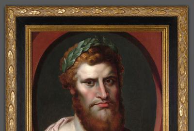 This portrait of Emperor Marcus Aurelius by Peter Paul Rubens dates to his days as a student in Antwerp.  It is a rare glimpse into the artist's early work, circa 1600.