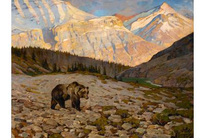 Carl Rungius (1869-1959), Grizzly Bear, oil on canvas, 30 x 40 inches, Estimate: $250,000-$450,000