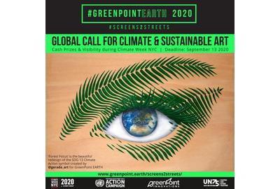 Artwork: 'Forest Focus,' the beautiful redesign of the SDG 13 Climate Action symbol created by @gerada_art for GreenPoint EARTH Madrid 2019.