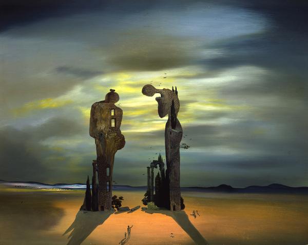 Salvador Dalí, Archeological Reminiscence of Millet’s “Angelus” (1933-35) © Salvador Dalí.  Fundació Gala-Salvador Dali,[Artist Rights Society (ARS)], 2015.