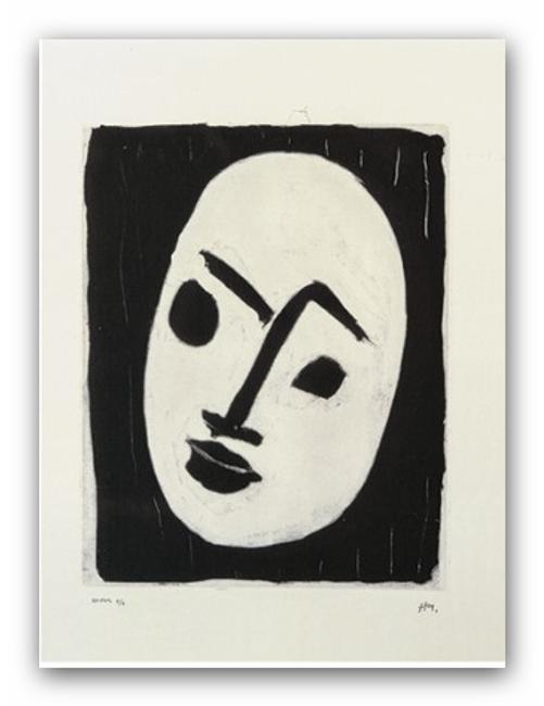 Henri Matisse, White Mask on Black Background (Masque blank sur fond noir) ©2018 Succession H.  Matisse / Artists Rights Society (ARS), New York