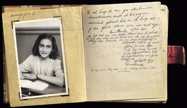 Page from the diary of Anne Frank