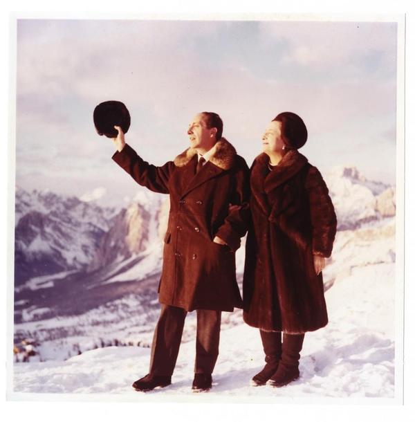 Count and Countess Martignone at Cortina d'Ampezzo in the Dolomites