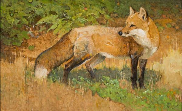 Bob Kuhn, “Red Fox on Patrol”, Estimate $60,000-$80,000, Sold: $263,250.