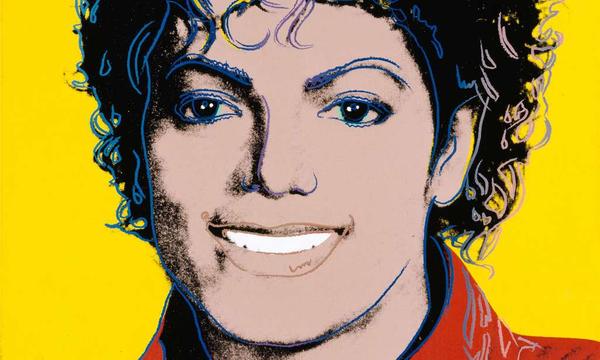 Andy Warhol’s 1984 portrait of Michael Jackson.  DETAIL