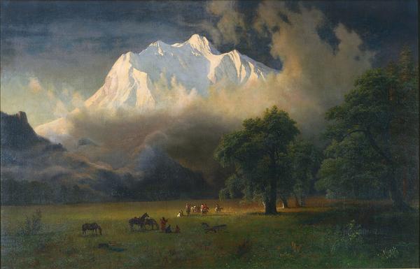 Albert Bierstadt, American, 1830–1902, Mount Adams, Washington, 1875.  Oil on canvas.  Gift of Mrs.  Jacob N.  Beam.