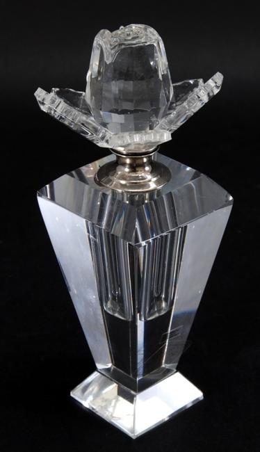 This gorgeous Shannon crystal perfume bottle with a floral stopper will be sold to the highest bidder on Saturday, Oct.  3, in Panama City, Florida,