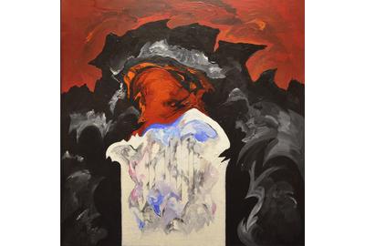 Sonia Gechtoff, Goya’s Ghost, 1998, Acrylic on Canvas, 35" x 35" 