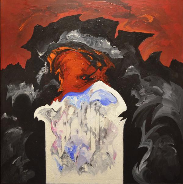 Sonia Gechtoff, Goya’s Ghost, 1998, Acrylic on Canvas, 35" x 35" 