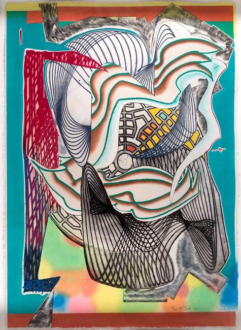 Frank Stella relief etching, part of Eldred's Fall Americana and Paintings Auction