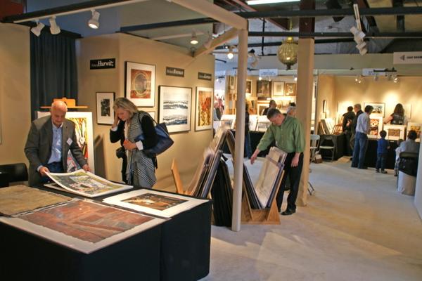 Show View at the Boston Print Fair 