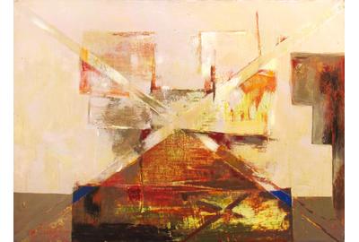 Richard Stout, Untitled, 1972, acrylic on canvas, 30 x 50 inches