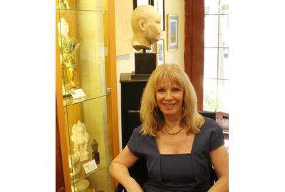 Dealer Sue McGovern-Huffman of Sands of Time Antiquities, Georgetown, DC