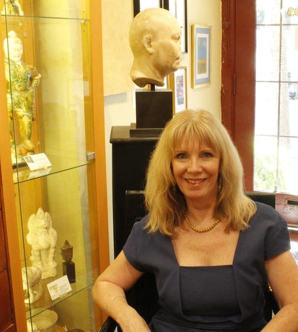 Dealer Sue McGovern-Huffman of Sands of Time Antiquities, Georgetown, DC
