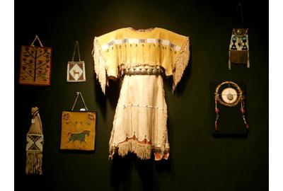 Turn of the Century Cheyenne Child's Dress, with German Silver Concha Belt, So.  Plains