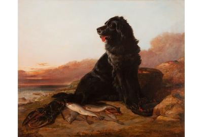 Arthur Fitzwilliam Tait (1819-1905), Guarding the Catch, oil on canvas, 24.5 by 29.5 inches, Estimate: $125/175,000