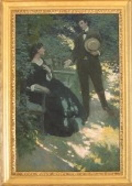 N.C.  Wyeth painting "The Lovers"