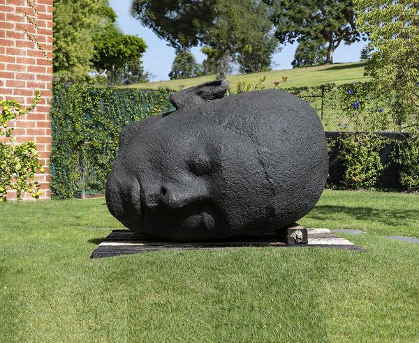 Enrique Martínez Celaya, The Landmark (installed at the artist’s studio, Culver City, Calif.), 2016.  Bronze, 75 x 100 x 94 in.  Collection of Bianca and Stuart Roden, London.  Photo: Studio Enrique Martínez Celaya.