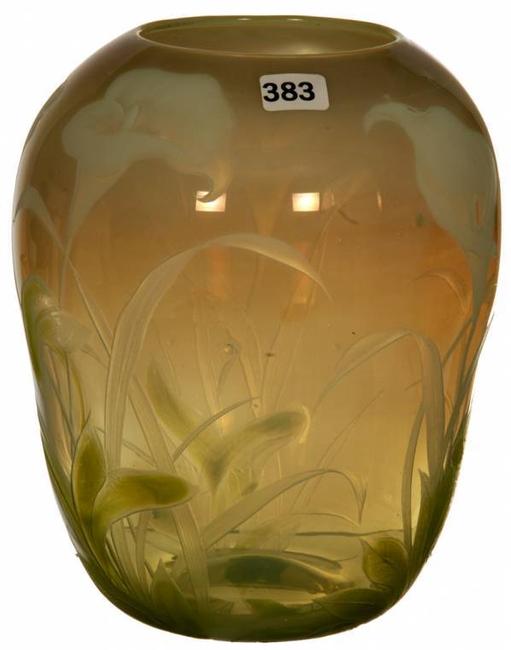 This gorgeous, museum-quality Tiffany art glass vase sold for $60,000 at Woody Auction.