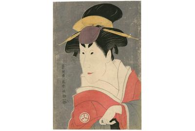 Tōshūsai Sharaku (active 1794–95), Osagawa Tsuneyo II as Osan, Ippei’s Older Sister (detail); color woodblock print: ōban tate-e; H.  14 .  × W.  9 5⁄16 in.  (36.1 × 24.6 cm); signed: Tōshūsai Sharaku ga; seal: kiwame; publisher: Tsutaya Jūzaburō.