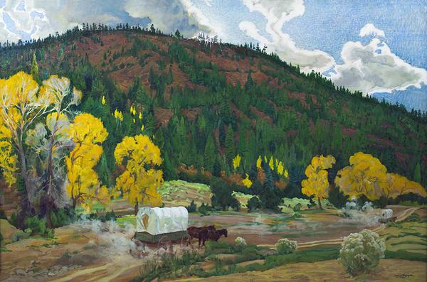 Walter Ufer (1876–1936), October, oil on canvas, 31 1/2 x 47 1/4 in, Estimate: $300,000–$450,000