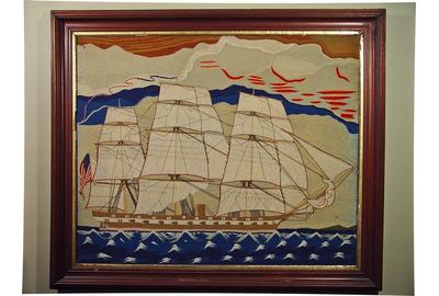 Important American Sailor's Woolwork