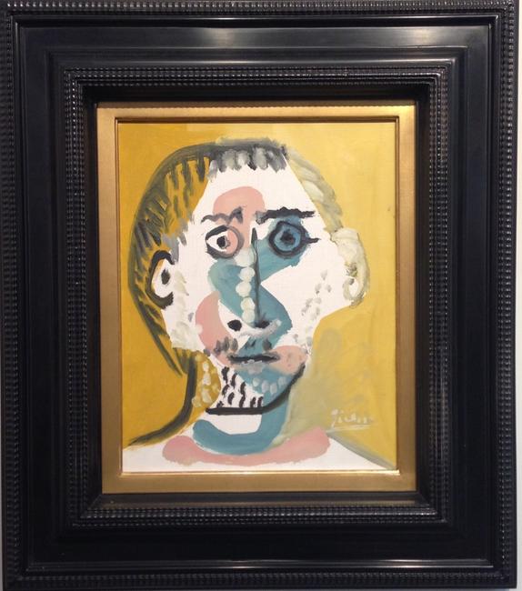 Tête d’Homme Pablo Picasso (1881-1973) Oil on canvas Signed lower right ‘Picasso’ and dated on the reverse ‘2.4.65.IV’ 1965 