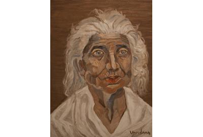 Vandana Nittoor,Mother, Oil on Canvas, 24''x 18''