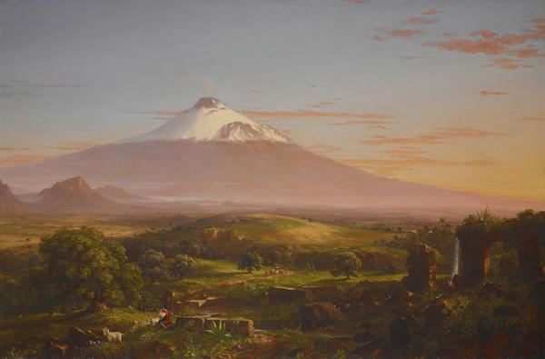 Thomas Cole View of Mount Etna , 1842 Oil on canvas 32 x 48 in.  Courtesy Crystal Bridges Museum of American Art, Bentonvil le, Arkansas.  Photography by Dwight Primiano.  