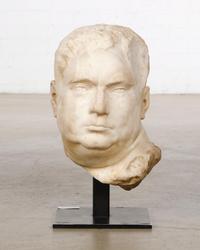 Roman marble bust of Emperor Vitellius after the Grimani Vitellius, with an overall height of 19 inches (est.  $15,000-$20,000).