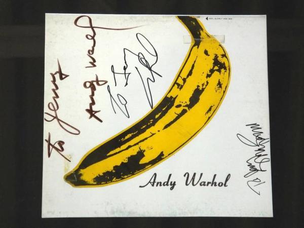 This record album by the Velvet Underground, signed by Andy Warhol and Lou Reed, will be sold Feb.  26th.