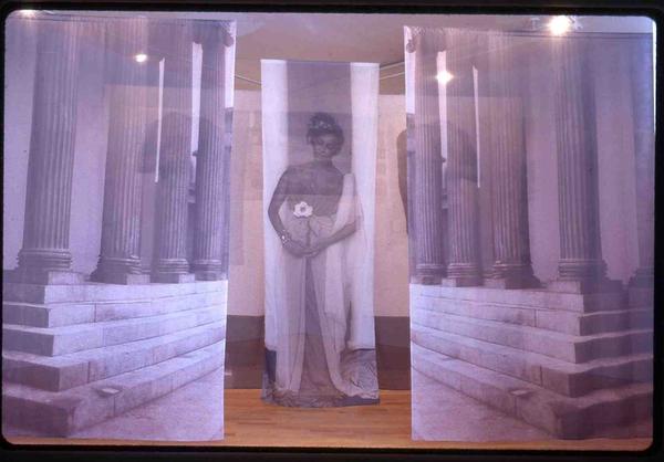 Carrie Mae Weems Installation detail, "Ritual and Revolution," 1998.  ©Carrie Mae Weems.  Courtesy of the artist and Jack Shainman Gallery, New York.  