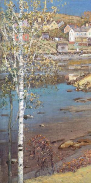 'The Lower River, Ipswich,' circa 1908, by Theodore Wendel (1857-1932), oil on canvas mounted to panel, 30 1/2 x 37 1/2 inches, signed lower right: 'Theodore Wendel'