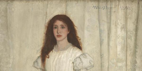 James McNeill Whistler, Symphony in White, No.  1: The White Girl, 1861–1863, 1872, oil on canvas, overall: 213 x 107.9 cm (83 7/8 x 42 1/2 in.) National Gallery of Art, Washington, Harris Whittemore Collection