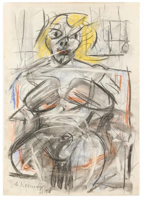 This original pastel and mixed media on paper drawing by Willem de Kooning could bring $700,000-$900,000 at a May 2-3 auction in Atlanta, Ga.